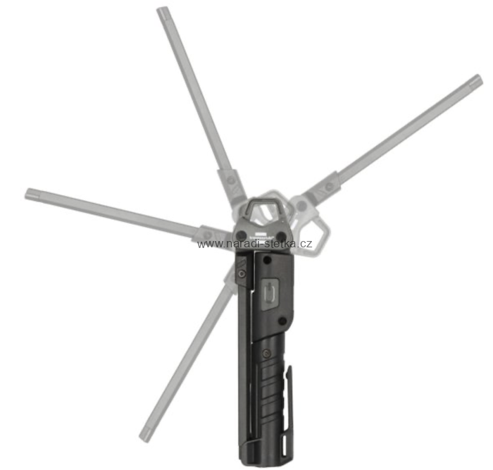 Brennenstuhl nabíjecí ruční LED lampa HL 400 AC / LED dílenská lampa s integrovaným akumulátorem 400 lm, 3 samostatně přepínatelné světelné zdroje, skládací pracovní světlo