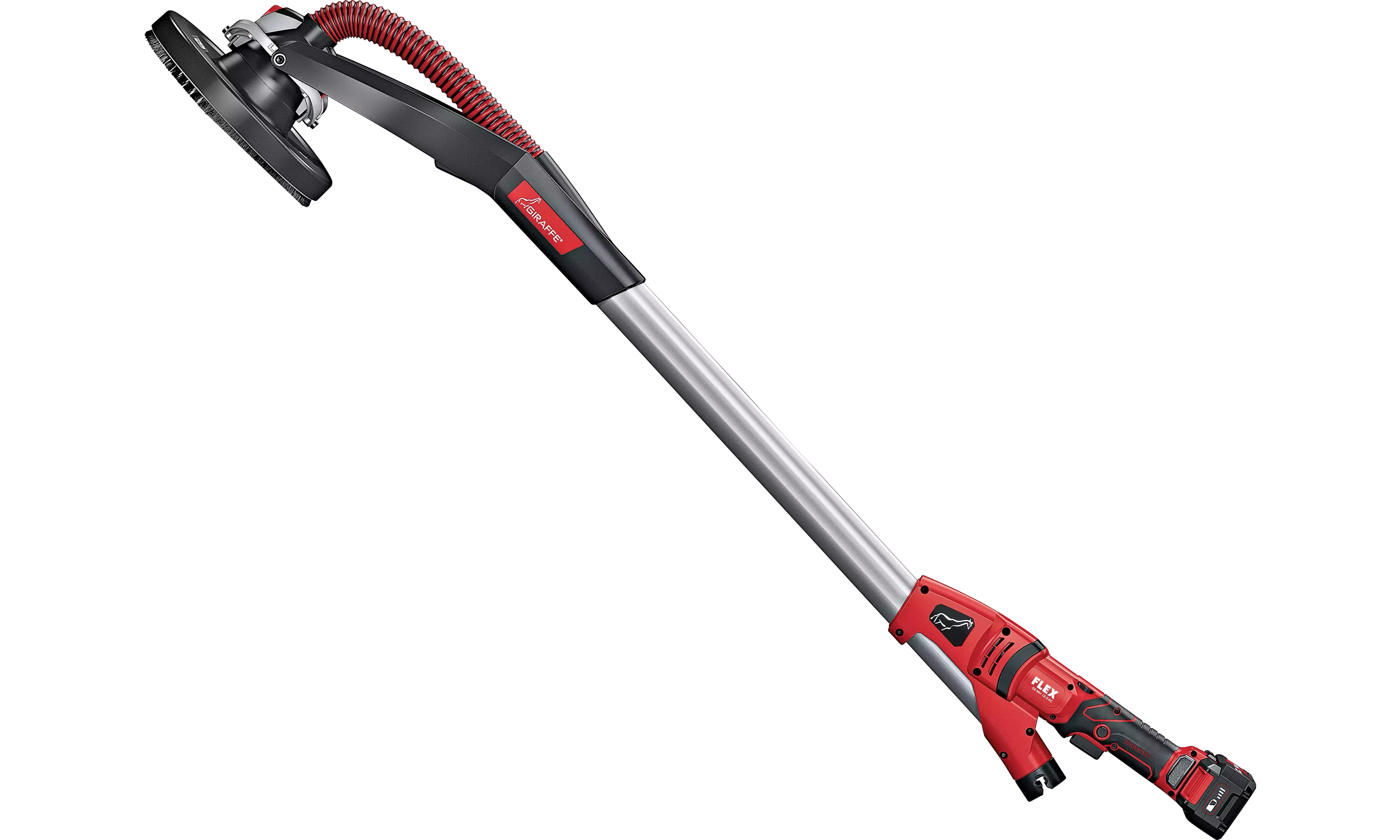 FLEX GE MH 18.0-EC/5.0 Set+MH-R, Aku-bruska na stěny a stropy Giraffe® se systémem výměnných brusných hlav 18,0 V