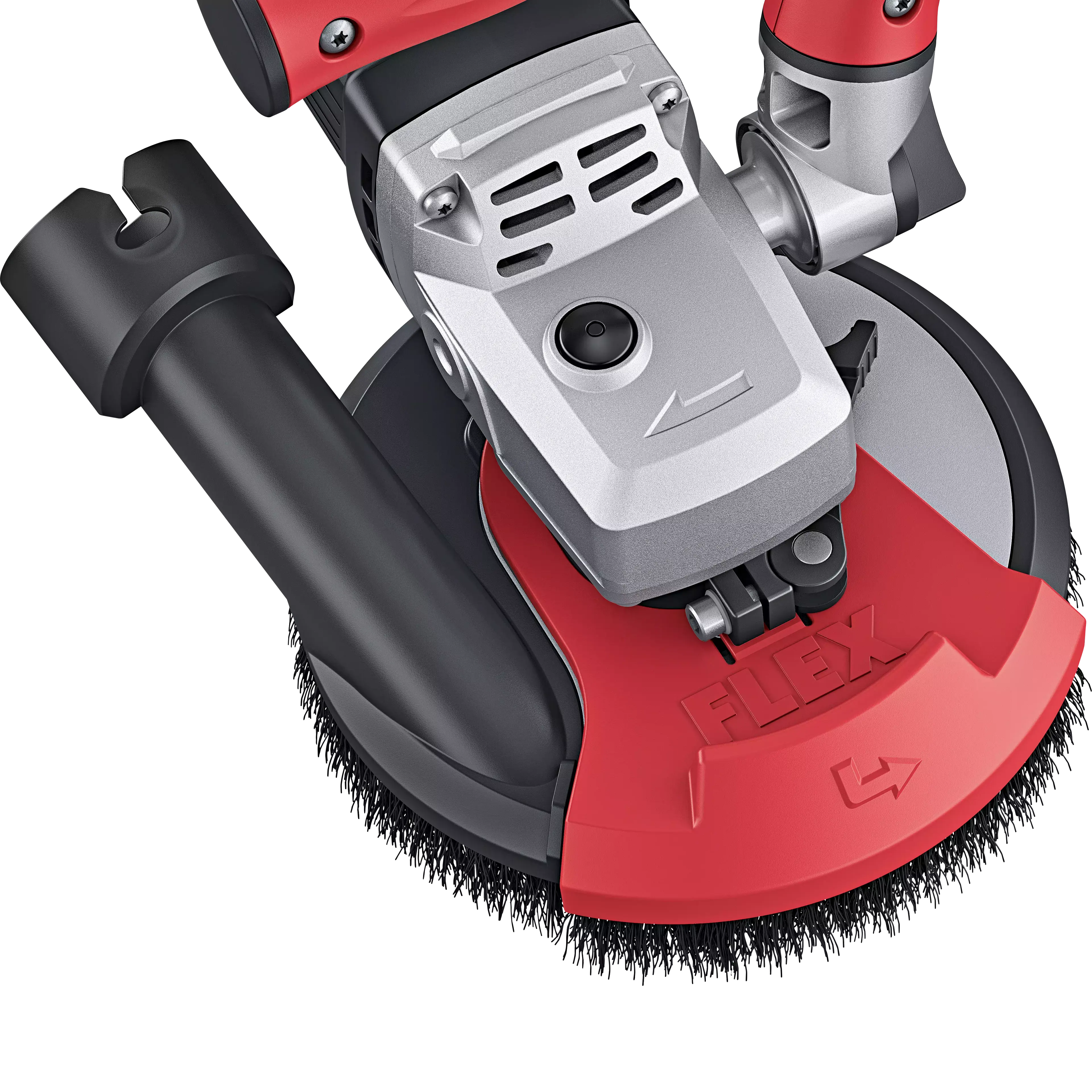 FLEX LD 16-8 125 R, Kit Turbo-Jet II, Kompaktní sanační bruska pro bezprašné práce až do rohů, 125 mm