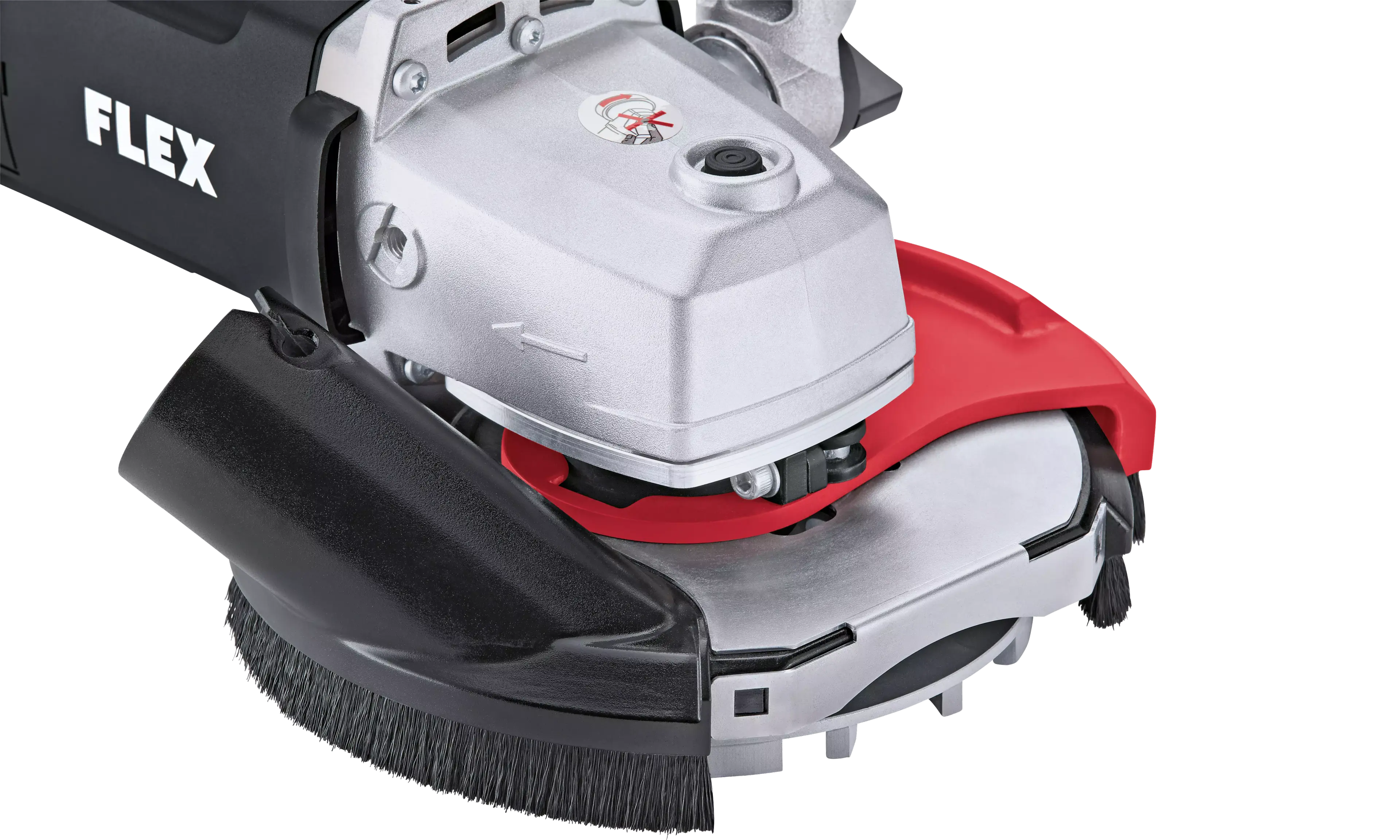 FLEX LD 18-7 150 R, Kit Turbo-Jet, Silná sanační bruska s výkonem 1750 W pro broušení až do rohů, 150 mm