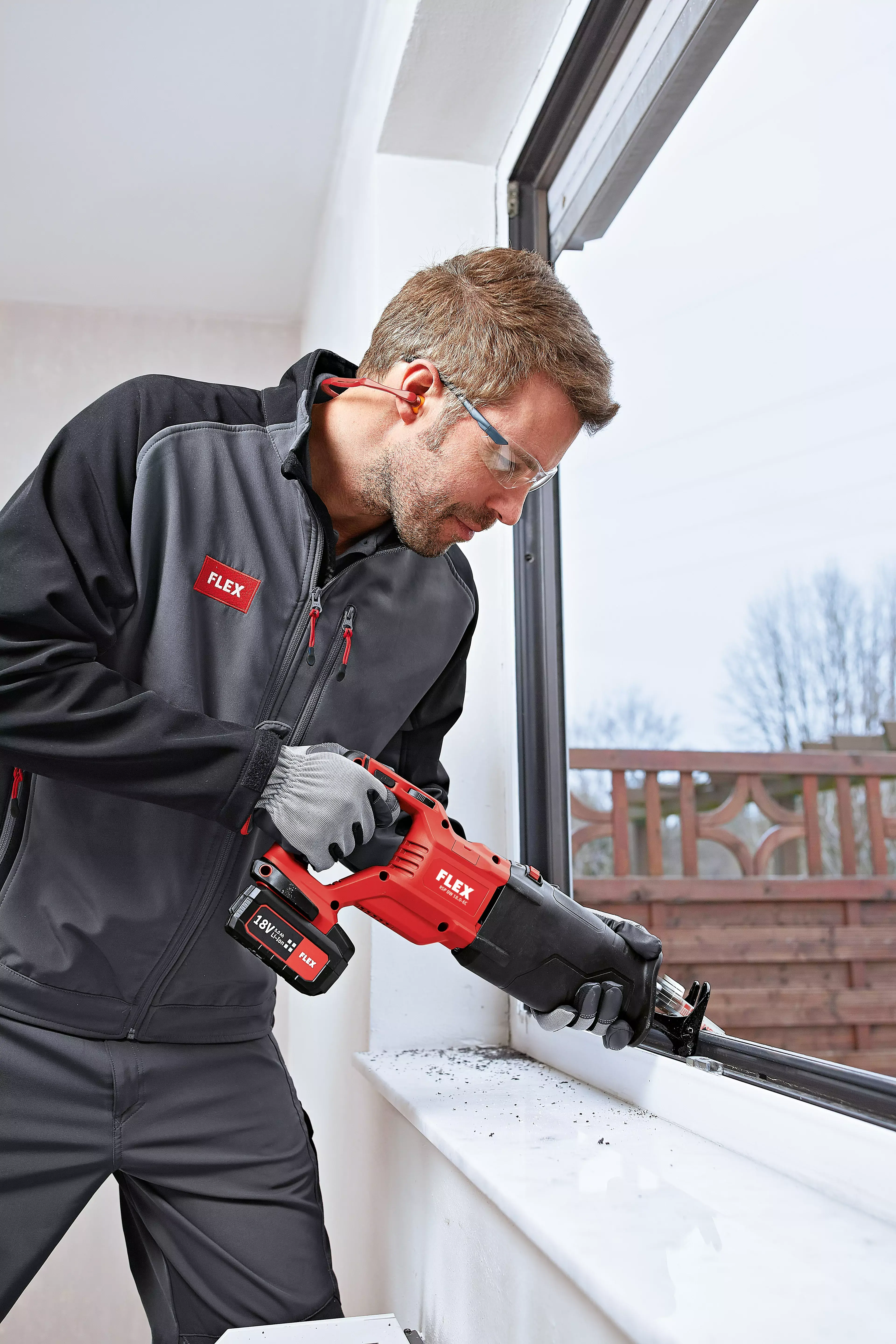 FLEX RSP DW 18.0-EC/5.0 Set, Aku - šavlová pila 18,0 V s orbitálním pohybem