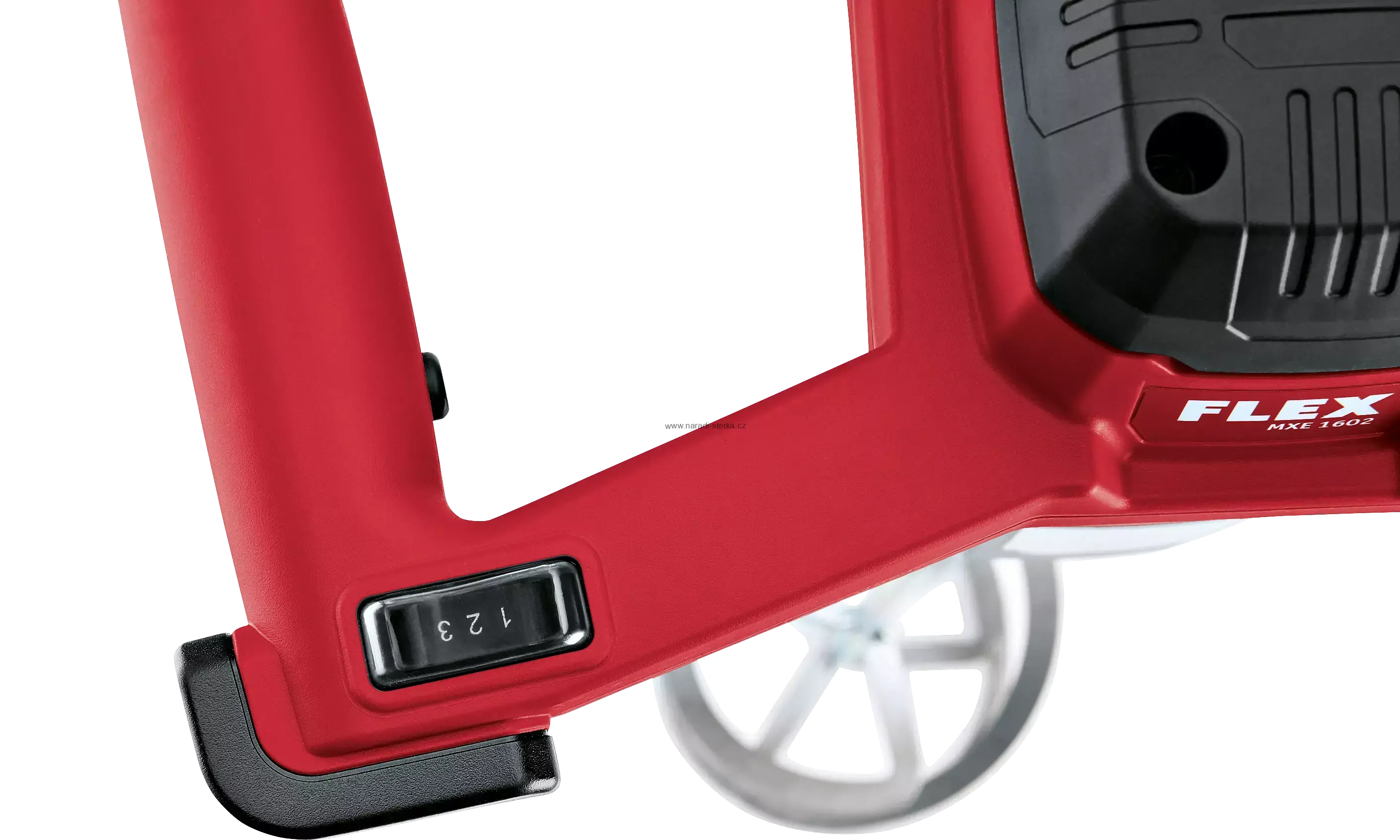 FLEX MXE 1602 + WR2 160, 1600 Wattů 2-rychlostní míchadlo s 3-stupňovým regulátorem otáček