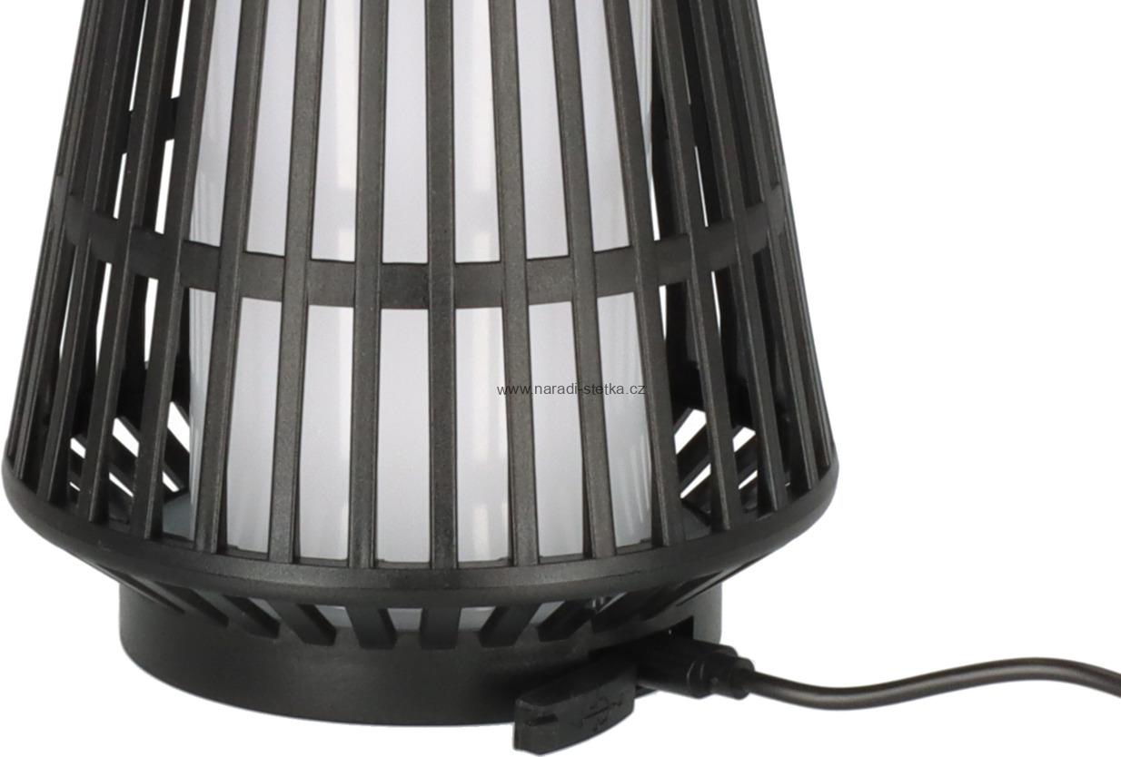 Brennenstuhl venkovní nabíjecí LED kempinková lampa s efektem plamene FL 100 A, ambientní osvětlení pro zahradu a kempování USB-C, IP44, až 20 h svícení