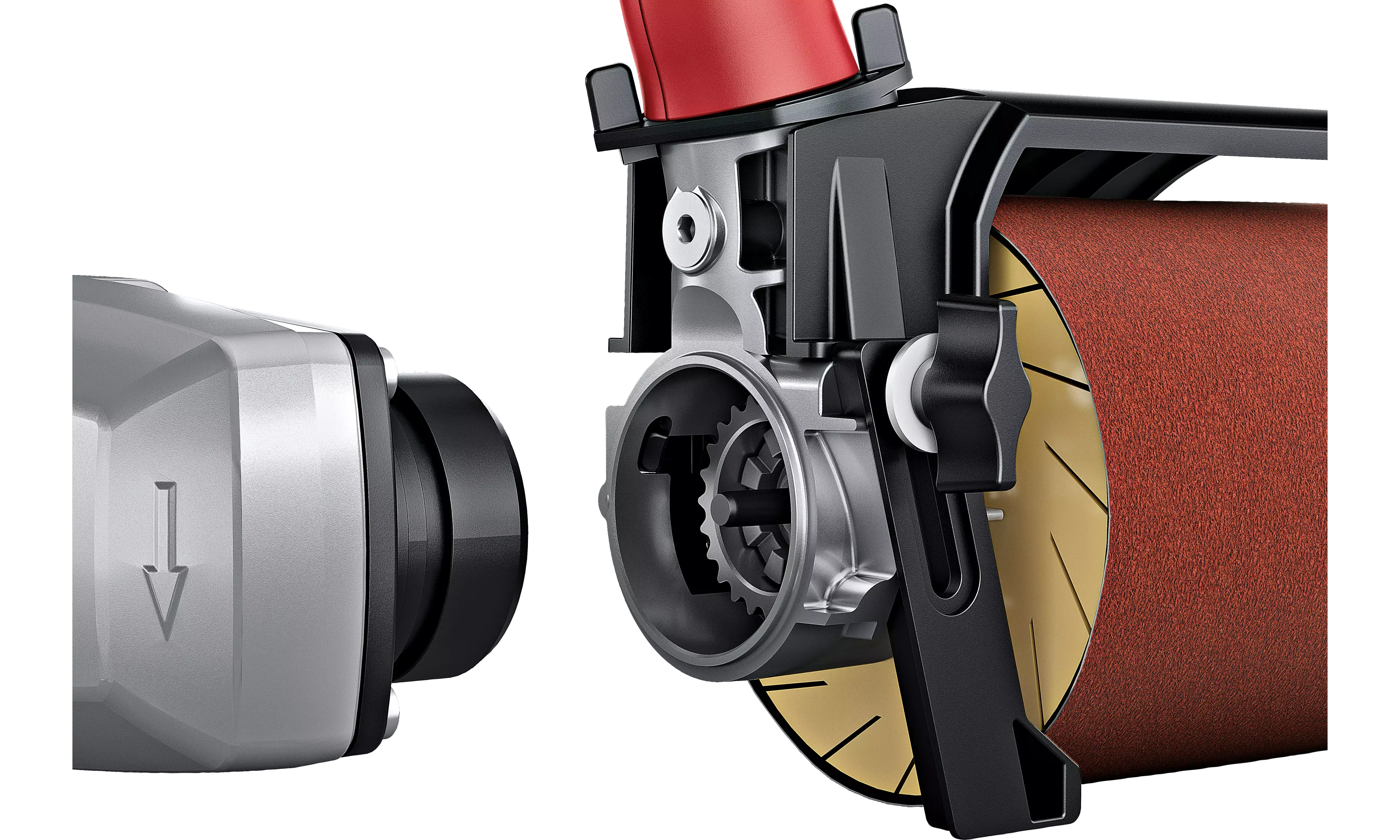 FLEX BSE 14-3 INOX Set, Satinýrka a bruska na pásové broušení trubek