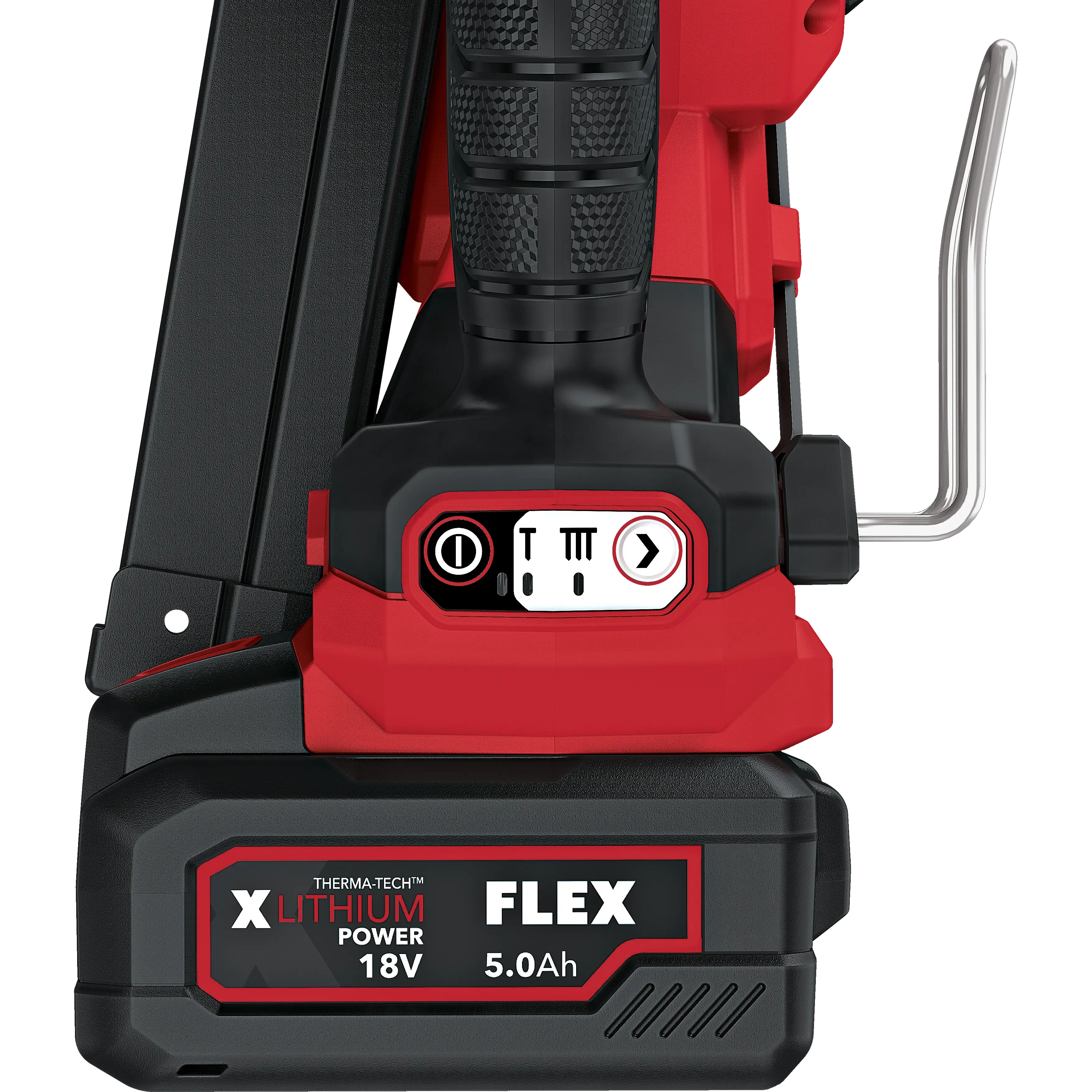 FLEX NF 50-90 18-EC – aku hřebíkovačka 18 V pro hřebíky 50–90 mm v kufru L-BOXX