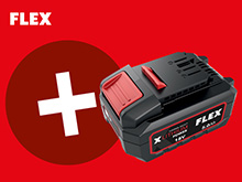 AKCE - FLEX LB 125 18.0-EC/5.0 Set, Aku úhlová bruska s brzdou 18,0 V, 125 mm - energetický štítek