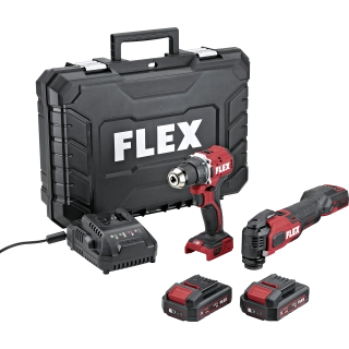 FLEX DD LD+MT 18-ECTC/2.5 Set, aku šroubovák + multifunkční nářadí
