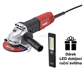FLEX L 811 125 Úhlová bruska 800 W 125 mm + dárek zdarma Brennenstuhl LED dobíjecí ruční svítilna PL 200 AC, portem USB C, 200 lm