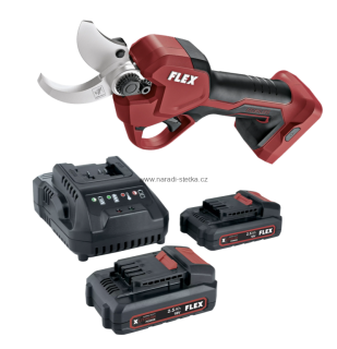FLEX GPS 35 18-EC + P-Set 22 Q, Akumulátorové zahradní nůžky 18 V